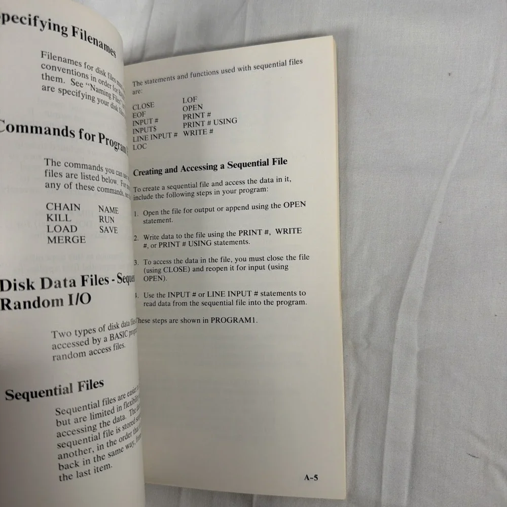 IBM Basic Handbook General Programming Information